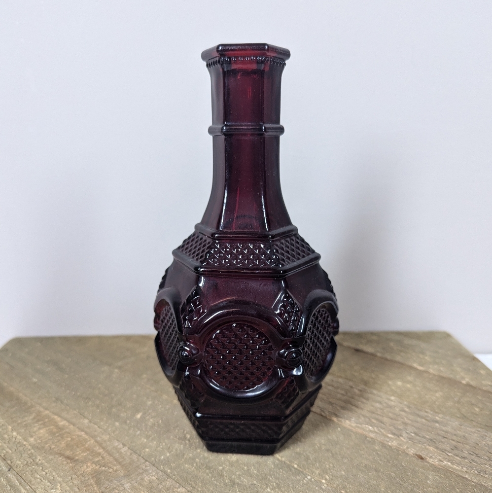 Avon Cape Cod Ruby Red Glass Carafe – 8” Decanter (Missing Stopper)